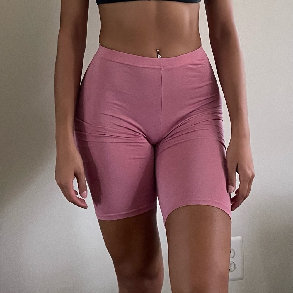 Basic Pink Biker Shorts